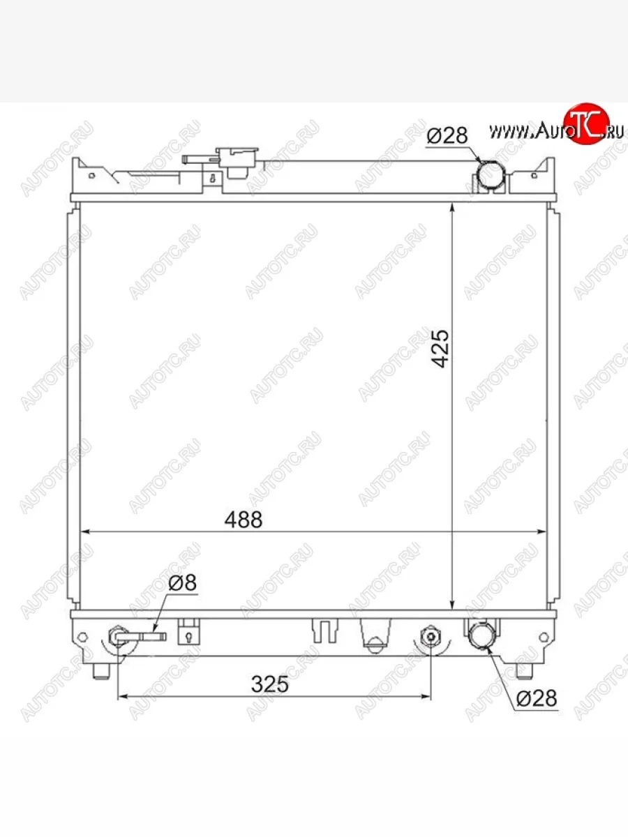 Радиатор двигателя SAT Suzuki Escudo 1 дорестайлинг (1988-1994)  в Перми Пермском крае