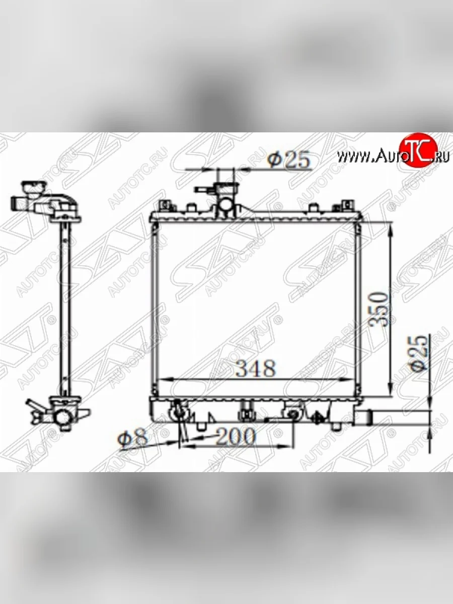 Радиатор двигателя SAT  Suzuki Wagon R (2000-2002) MC22S,VC12S  в Керчи Республика Крым