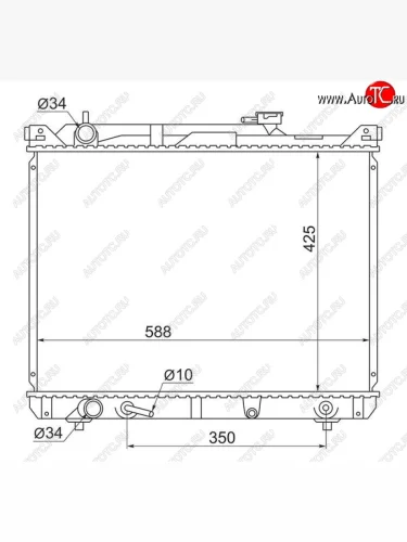 Радиатор двигателя SAT Suzuki Escudo 2 (1997-2006)