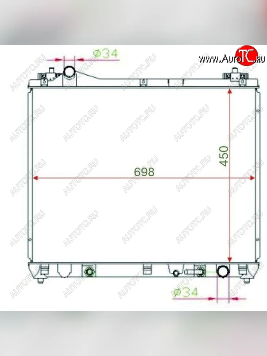 Радиатор двигателя SAT Suzuki Escudo 3 дорестайлинг (2006-2008)  в Керчи Республика Крым