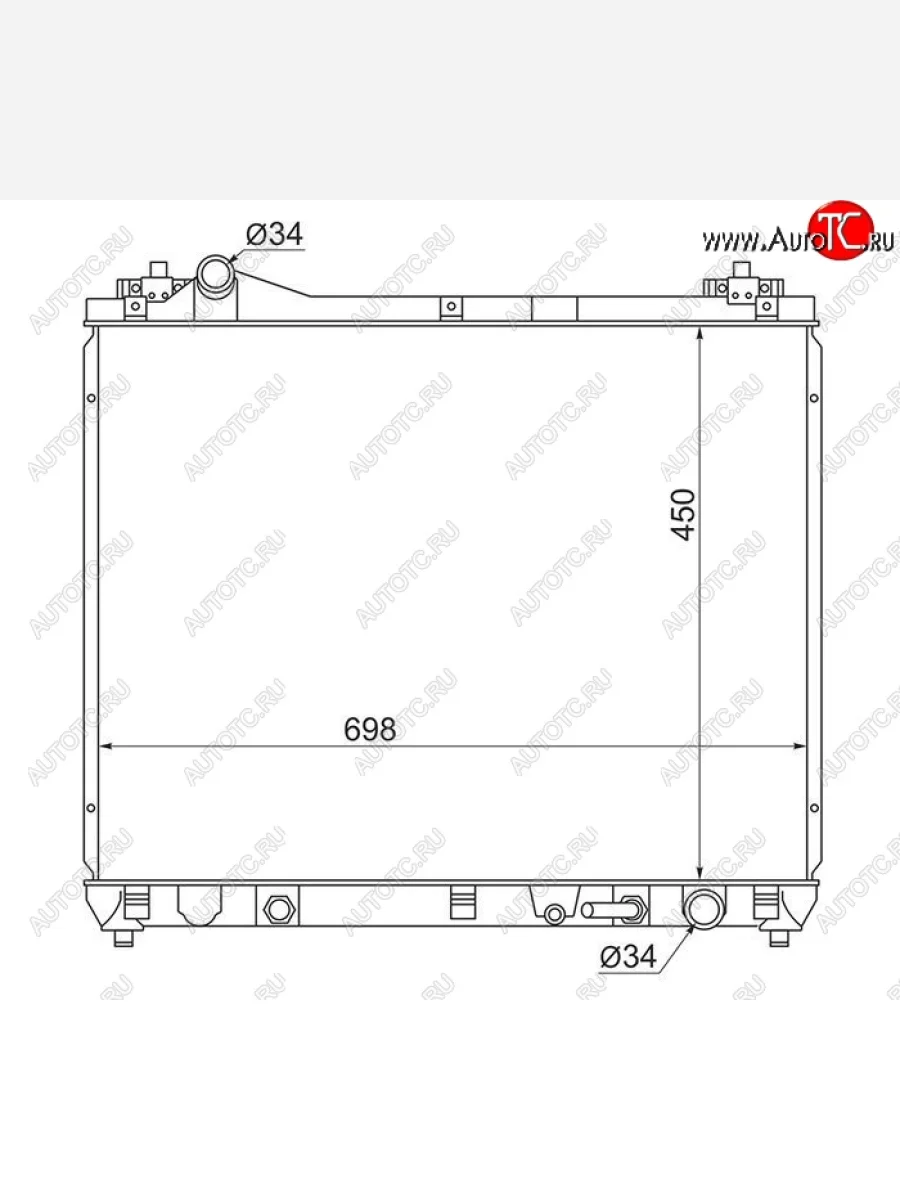 Радиатор двигателя SAT Suzuki Escudo 3 дорестайлинг (2006-2008)  с доставкой в г. Керчь