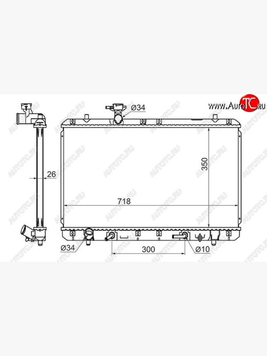 Радиатор двигателя SAT Suzuki Liana хэтчбэк (2001-2007)  в Керчи Республика Крым