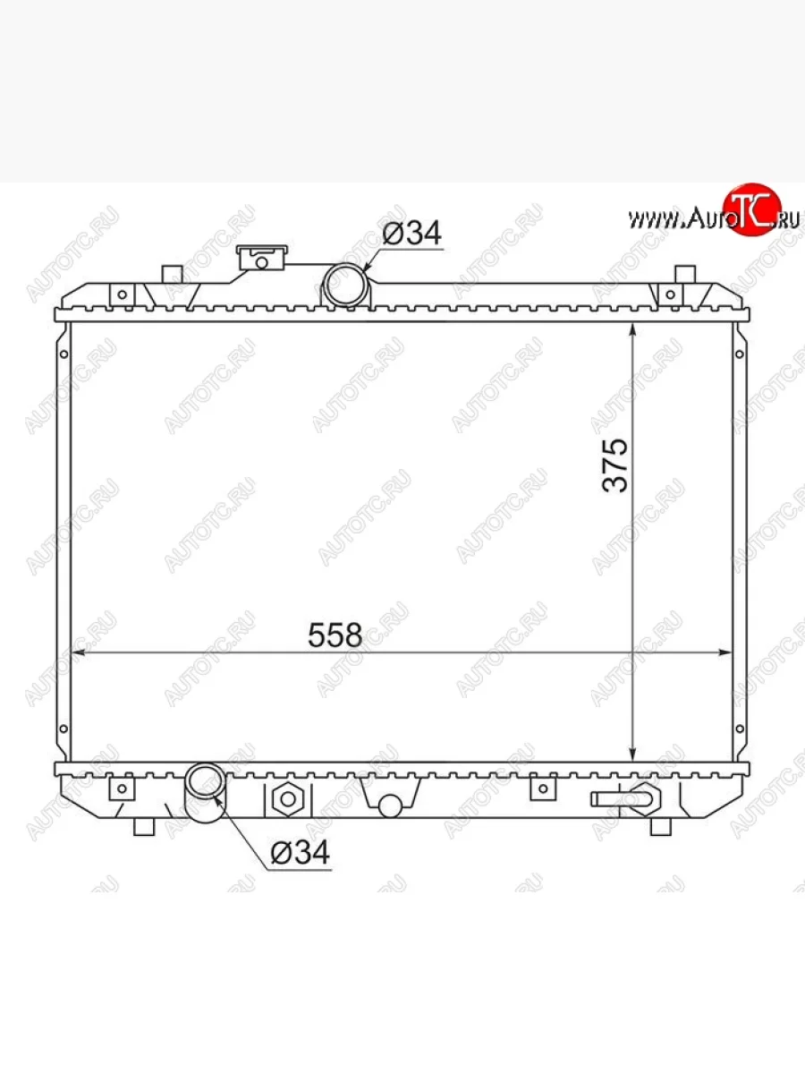 Радиатор двигателя SAT Suzuki Swift ZC дорестайлинг, хэтчбэк 5 дв. (2003-2008)  с доставкой в г. Пермь