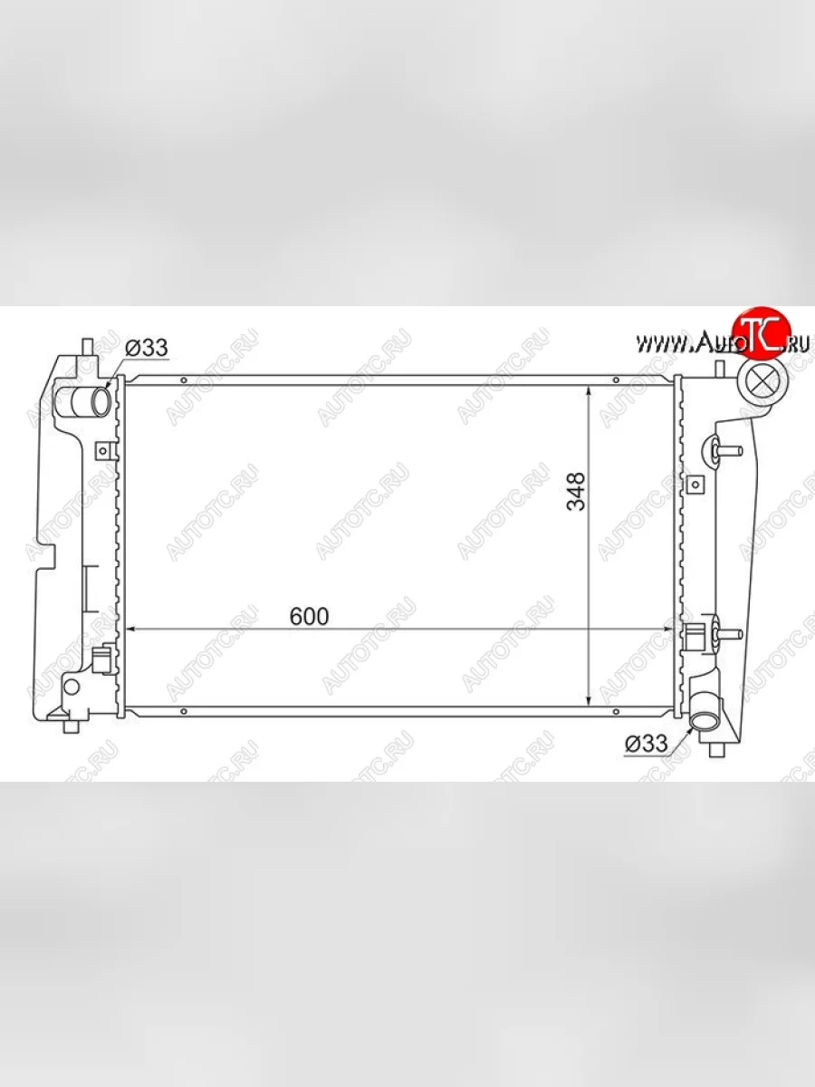 Радиатор двигателя SAT (пластинчатый, пробка R102A) Pontiac Vibe ZZE дорестайлинг (2002-2004)  в Самаре Самарской области