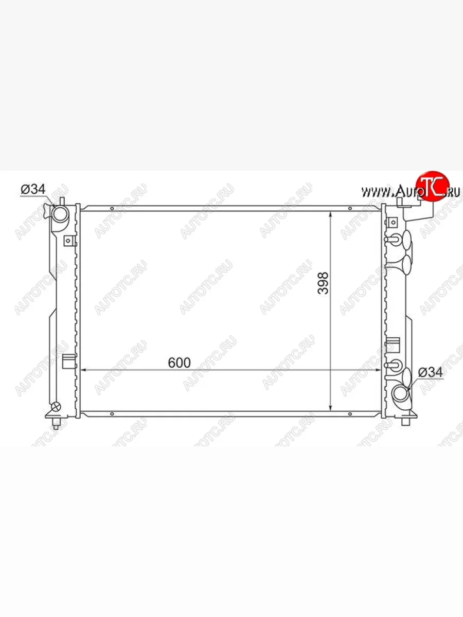 Радиатор двигателя SAT Toyota Allion T240 седан дорестайлинг (2001-2004)  в Перми Пермском крае