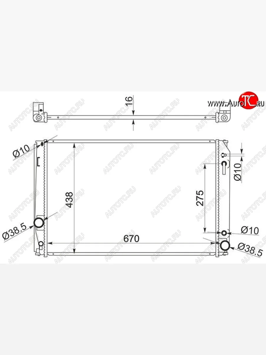 Радиатор двигателя SAT Toyota Alphard H20 дорестайлинг (2008-2011)  в Перми Пермском крае