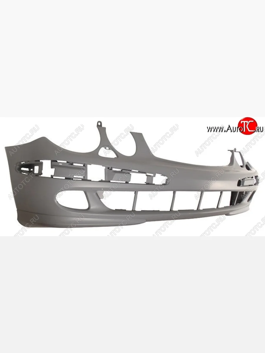 Передний бампер SAT (AVANGARDE, под омыватели, пр-во Тайвань) Mercedes-Benz E-Class W211 дорестайлинг седан (2002-2006) (Неокрашенный)  в Самаре Самарской области