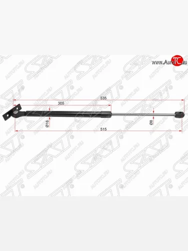 Газовый упор крышки багажника SAT Opel Omega  B (1994-2004) седан