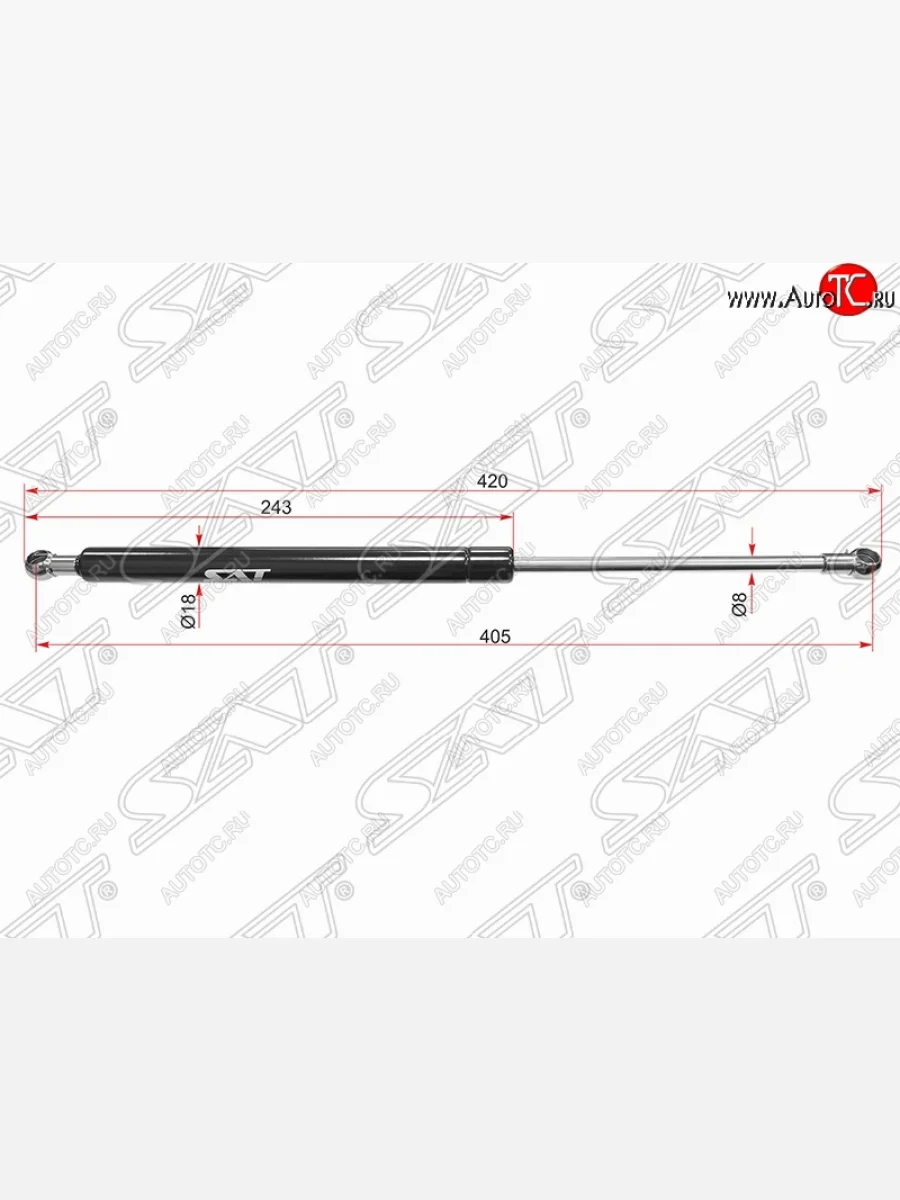 Газовый упор крышки багажника SAT  Skoda Octavia (1996-2010) Tour A4 1U5  в Воронеже Воронежской области