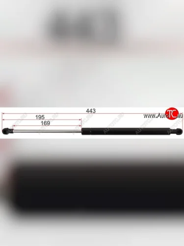 Газовый упор крышки багажника SAT Toyota Vitz XP90 хэтчбэк 5 дв. дорестайлинг (2005-2007)