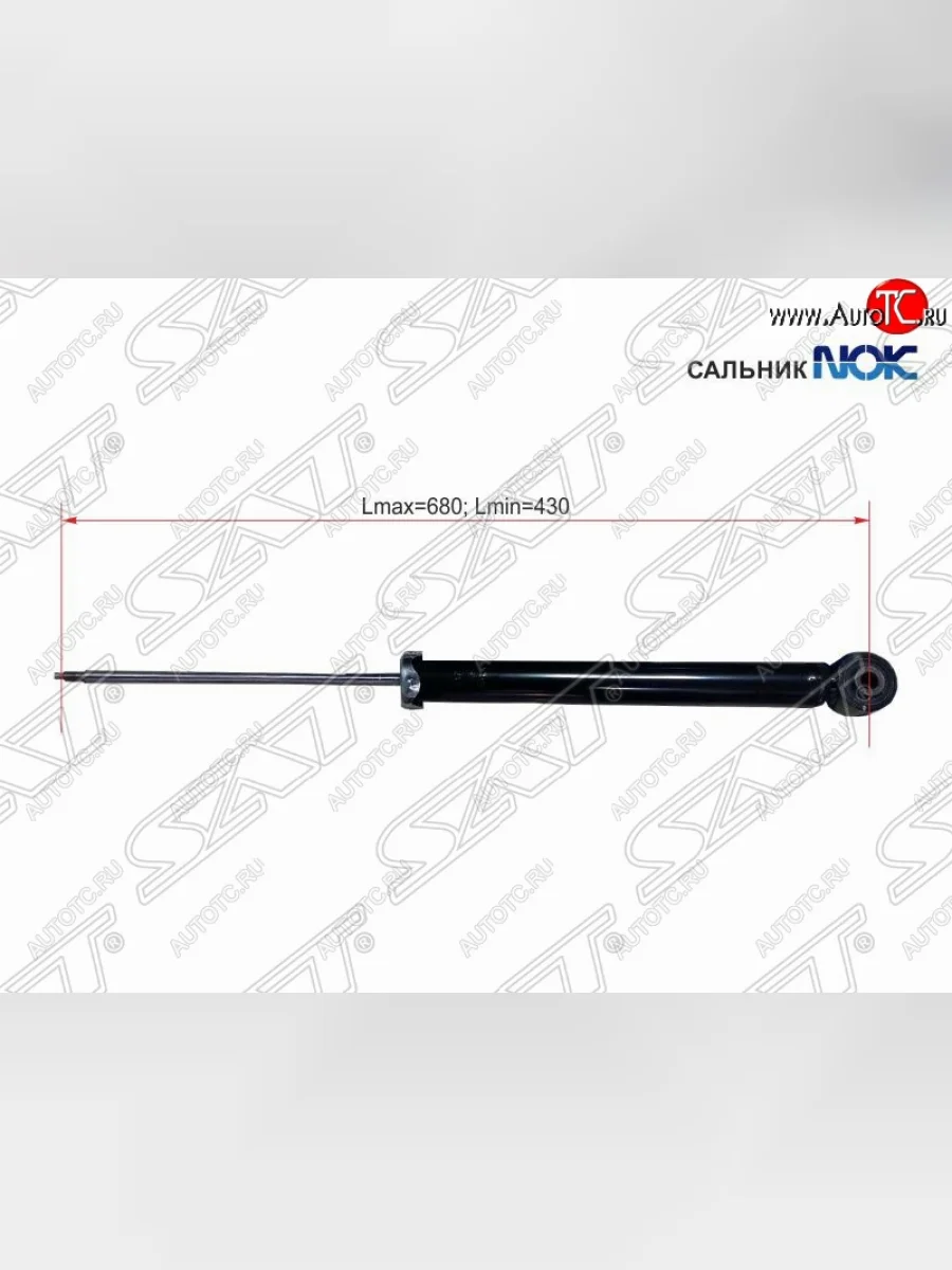 Амортизатор задний SAT (LH=RH)  Chevrolet Cruze (2009-2015), Opel Astra (2009-2017)  с доставкой в г. Керчь