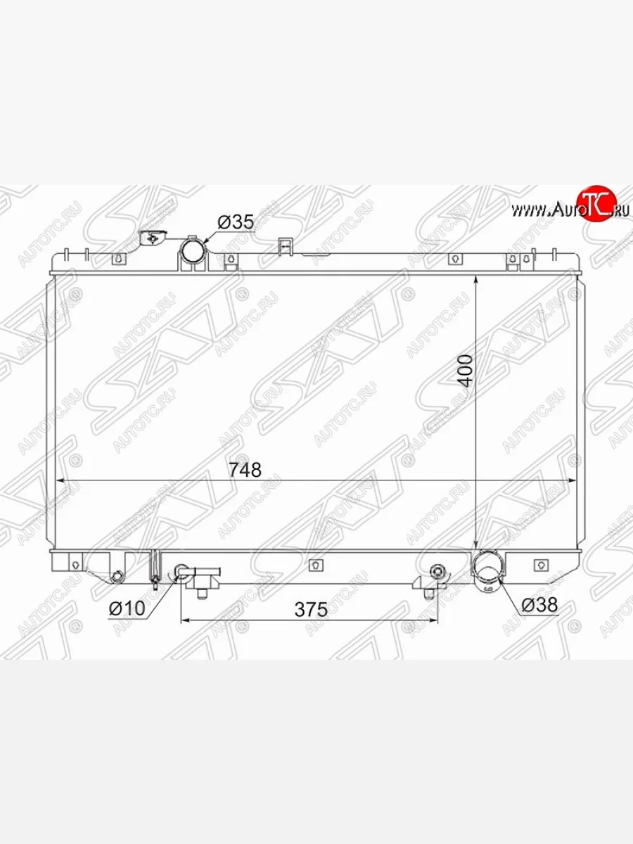 Радиатор двигателя SAT Toyota Aristo S160 дорестайлинг (1997-2001)  в Перми Пермском крае