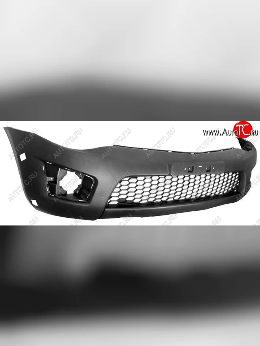 Передний бампер SAT (под расширитель, пр-во Таиланд) Mitsubishi L200 4  рестайлинг (2013-2016) (Неокрашенный)  в Керчи Республика Крым