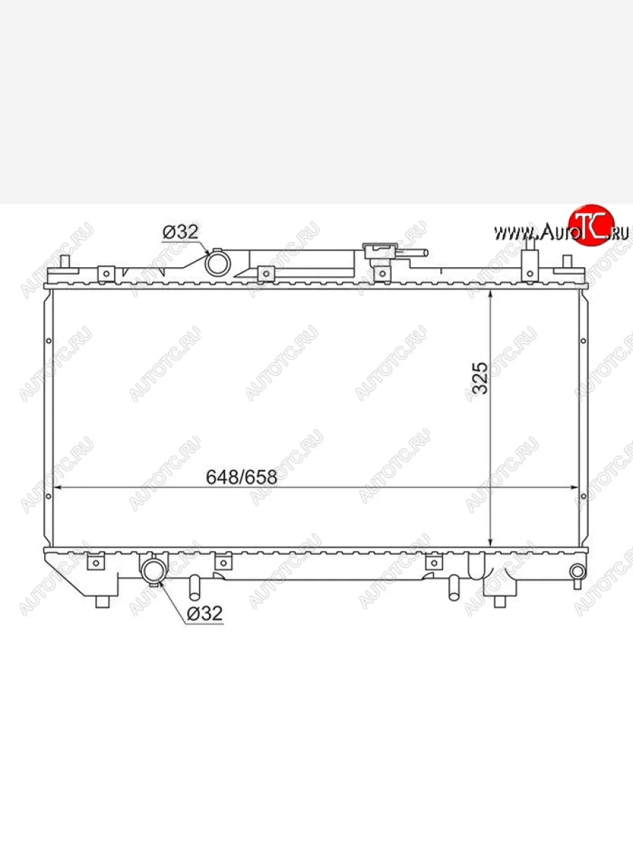 Радиатор двигателя SAT Toyota Avensis T220 седан дорестайлинг (1997-2001)  в Самаре Самарской области