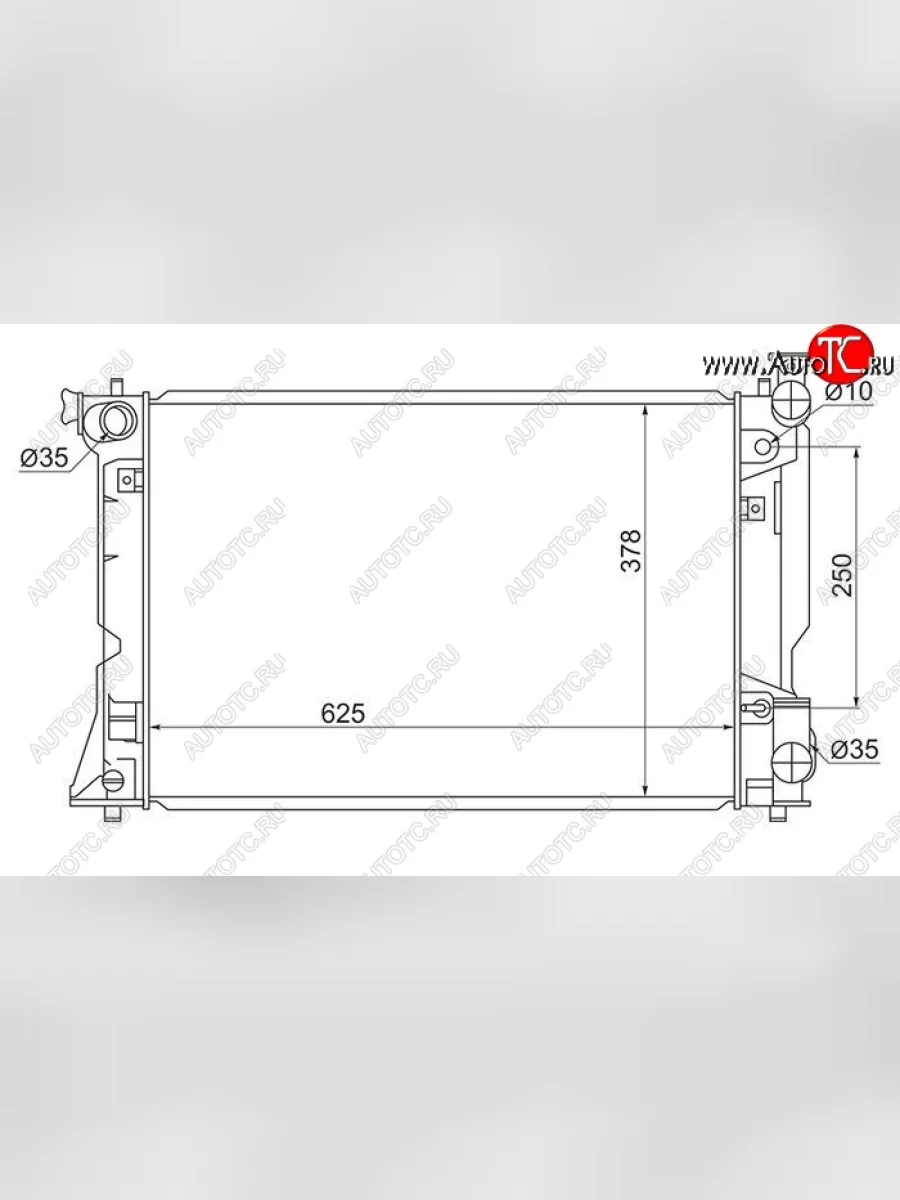 Радиатор двигателя SAT Toyota Avensis T250 седан дорестайлинг (2003-2006)  в Керчи Республика Крым