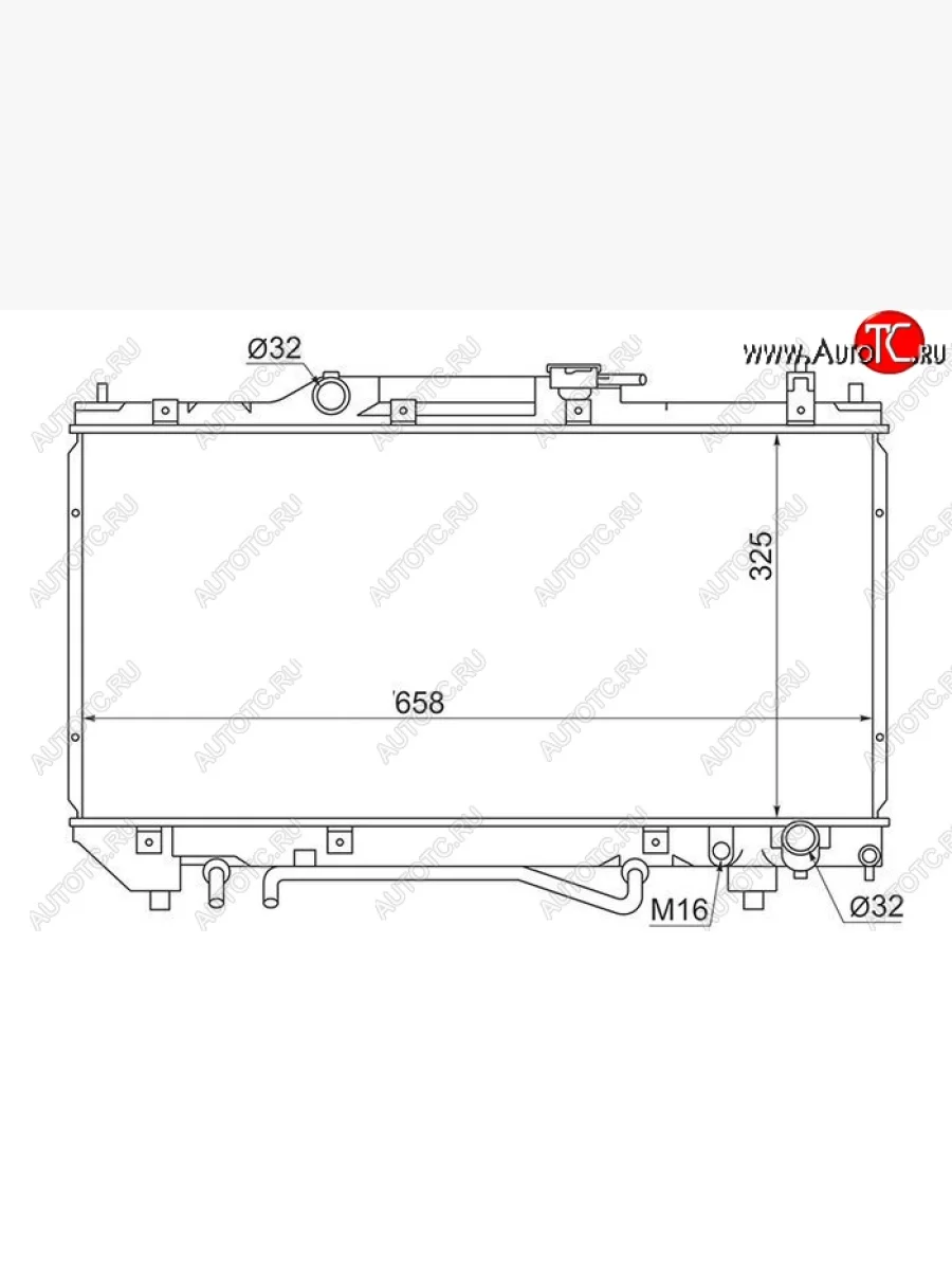 Радиатор двигателя SAT Toyota Avensis T220 седан дорестайлинг (1997-2001)  в Керчи Республика Крым