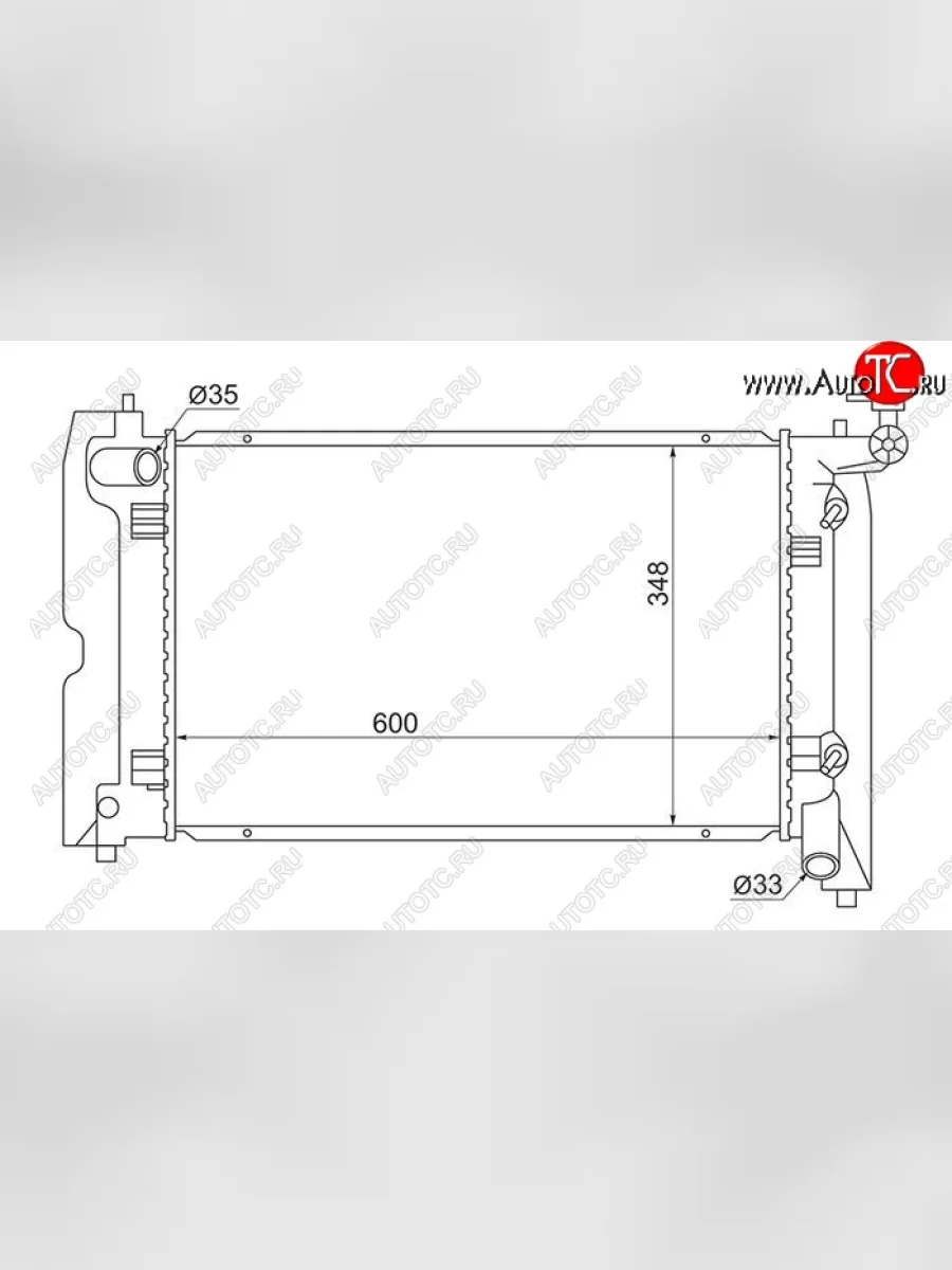 Радиатор двигателя SAT Toyota Avensis T250 седан дорестайлинг (2003-2006)  в Керчи Республика Крым