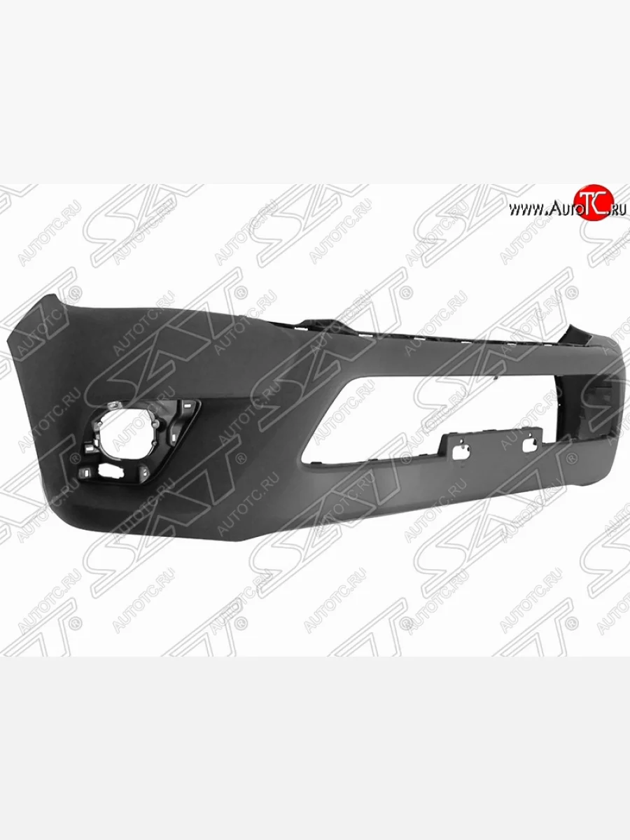 Передний бампер SAT Toyota Hilux AN120 дорестайлинг (2016-2020) (Неокрашенный)  в Самаре Самарской области