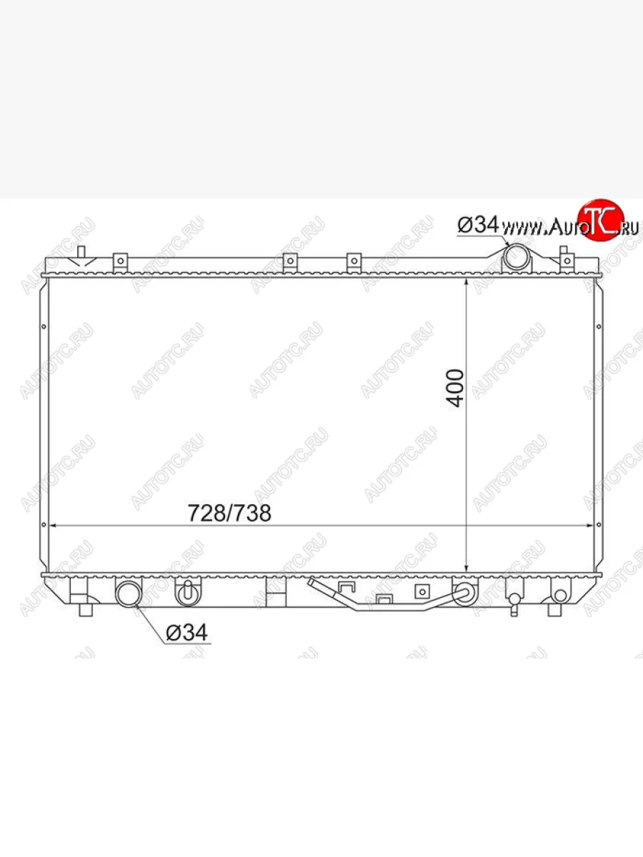 Радиатор двигателя SAT Toyota Mark 2 Qualis седан (1997-2002)  в Керчи Республика Крым