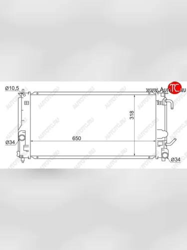 Радиатор двигателя SAT Toyota Celica T230 (1999-2006)