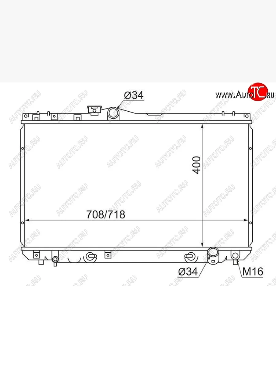Радиатор двигателя SAT Toyota Mark 2 X90 седан (1992-1996)  в Керчи Республика Крым
