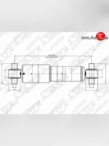 Амортизатор задний SAT Mazda 6 ( GG,  GG, GY) - Atenza  GG