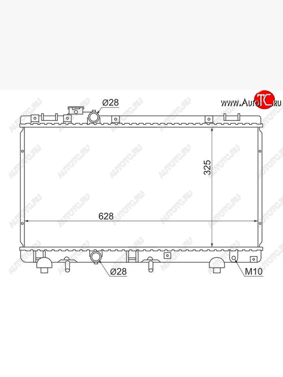 Радиатор двигателя SAT Toyota Raum (1997-2003)  в Самаре Самарской области
