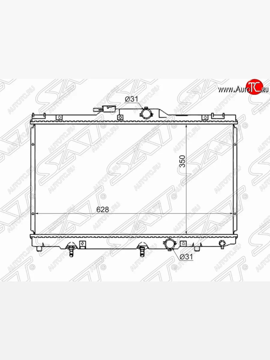Радиатор двигателя SAT Toyota Corolla E110 седан дорестайлинг (1997-2000)  в Керчи Республика Крым