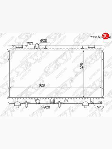 Радиатор двигателя SAT Toyota Raum (1997-2003)
