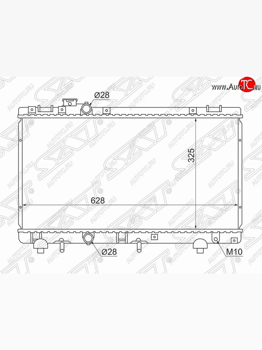 Радиатор двигателя SAT  Toyota Raum (1997-2003)  в Керчи Республика Крым