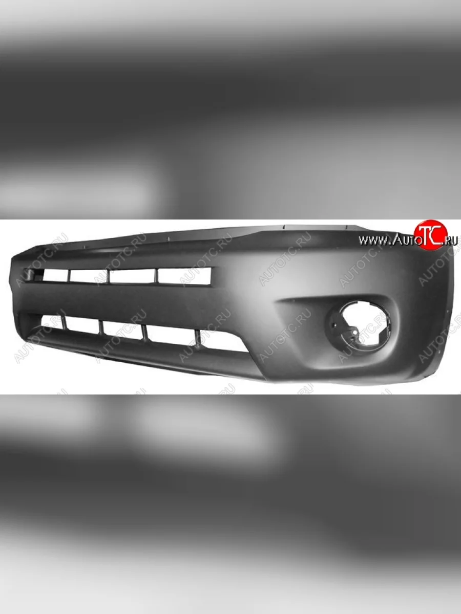 Передний бампер (под расширитель) SAT Toyota RAV4 CA20 3 дв. рестайлинг (2003-2005) (Неокрашенный)  в Перми Пермском крае