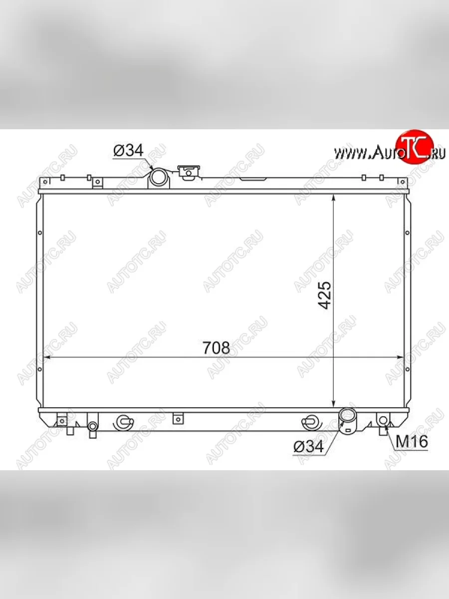 Радиатор двигателя SAT Toyota Crown S180 седан дорестайлинг (2003-2005)  в Керчи Республика Крым