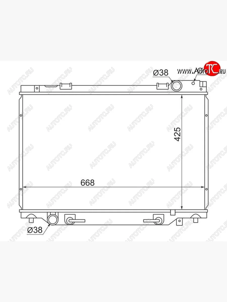 Радиатор двигателя SAT Toyota Estima AHR10,XR30, XR40 (2000-2006)  в Керчи Республика Крым