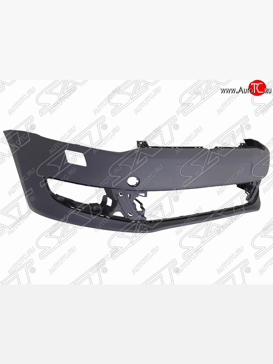 Передний бампер SAT Volkswagen Polo Mk5 6R,6C,61 хэтчбек 5 дв. дорестайлинг (2009-2015) (Неокрашенный)  в Перми Пермском крае