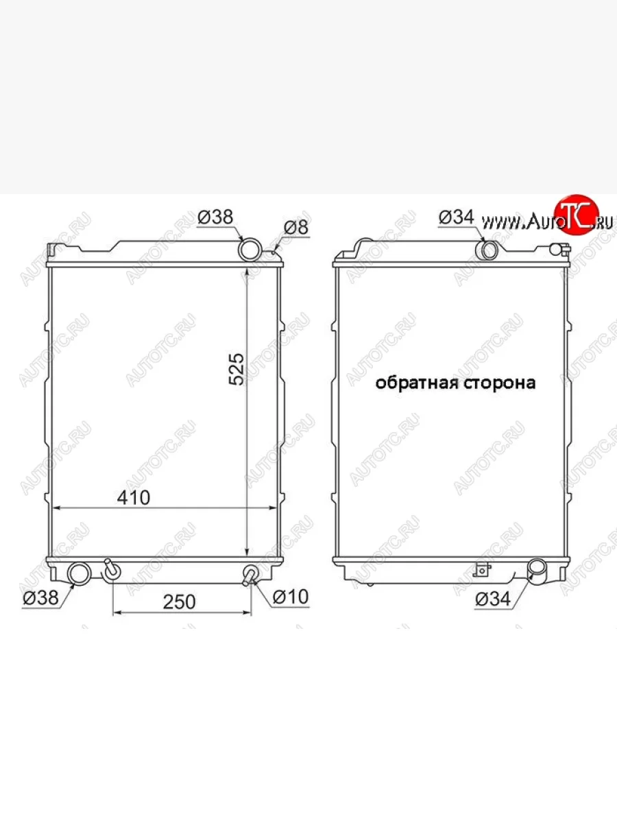 Радиатор двигателя SAT (DIESEL 1KZ)  Toyota Hiace (1989-2004) H100  в Керчи Республика Крым