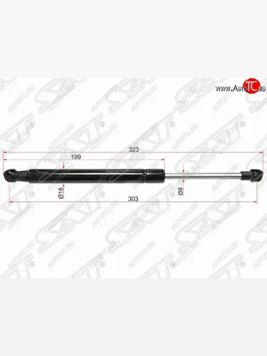 Газовый упор капота SAT Audi Q5 8R дорестайлинг (2008-2012)