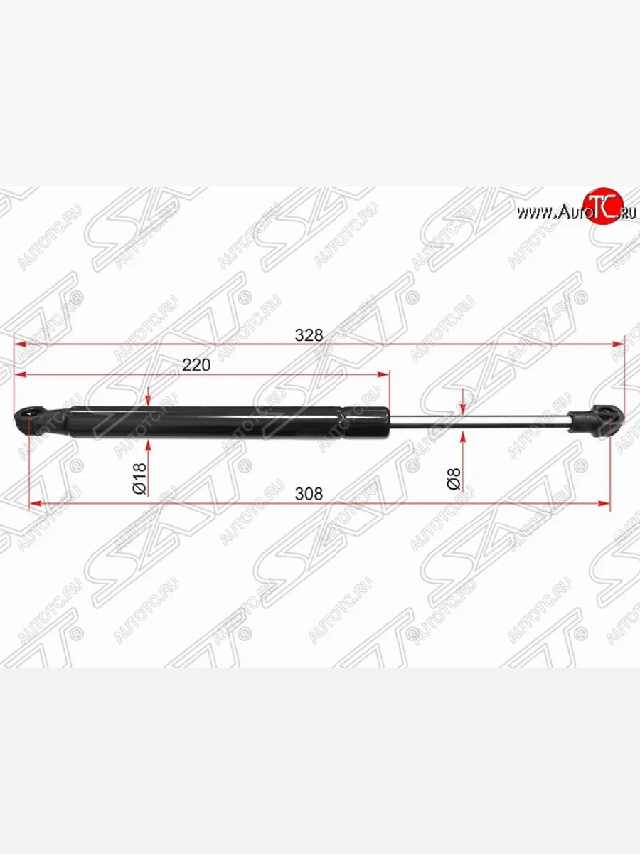 Упор капота SAT (газовый) BMW 5 серия F10 седан дорестайлинг (2009-2013)  в Самаре Самарской области
