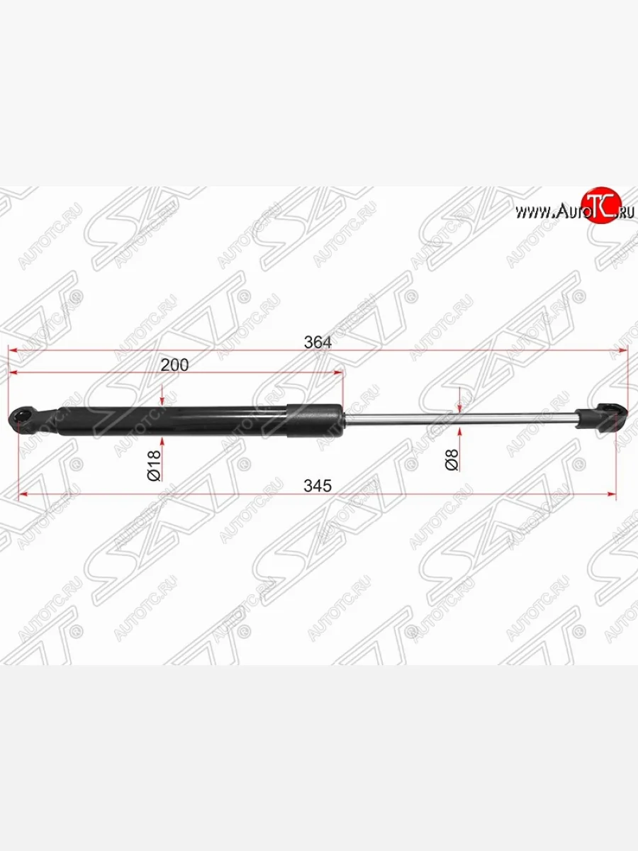 Упор капота SAT (газовый) BMW X1 E84 (2009-2015)  в Перми Пермском крае