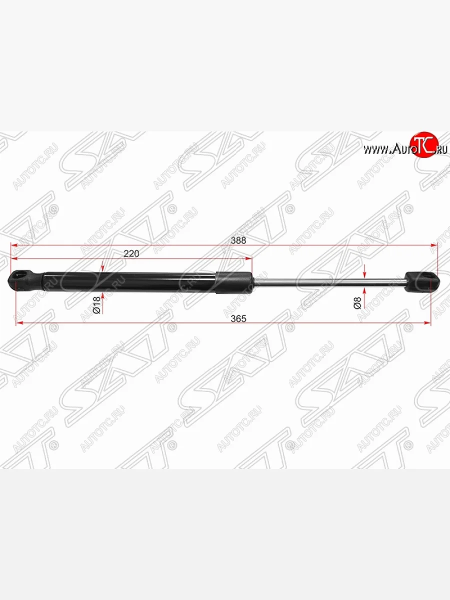 Упор капота SAT (газовый) Hyundai I40 1 VF дорестайлинг седан (2011-2015)  в Самаре Самарской области