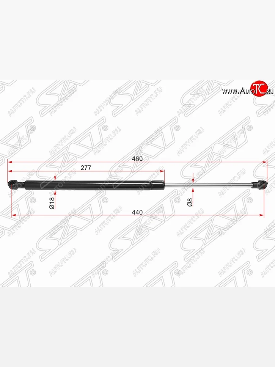 Упор капота SAT (газовый) Hyundai Santa Fe SM (2000-2012)  в Керчи Республика Крым