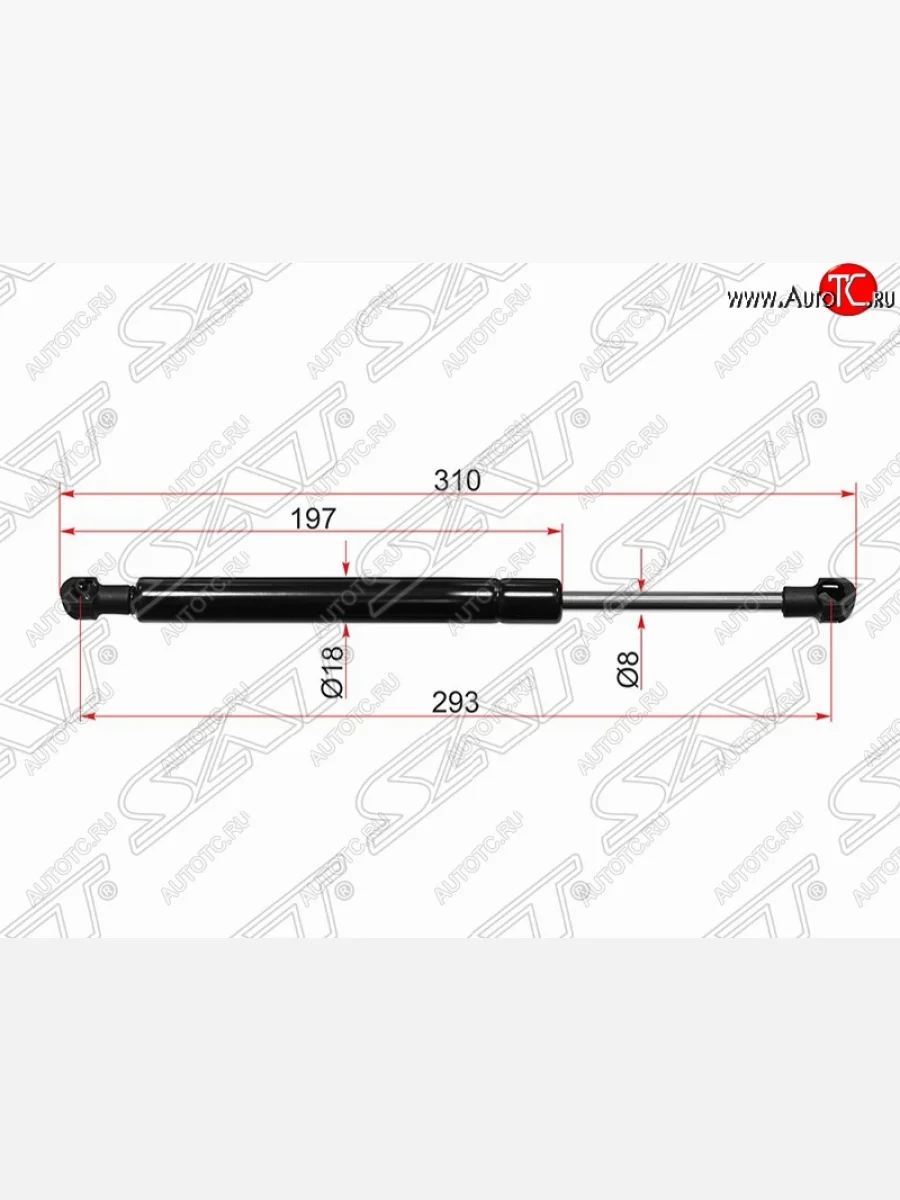 Упор капота SAT (газовый) Hyundai Santa Fe DM дорестайлинг (2012-2016)  в Самаре Самарской области