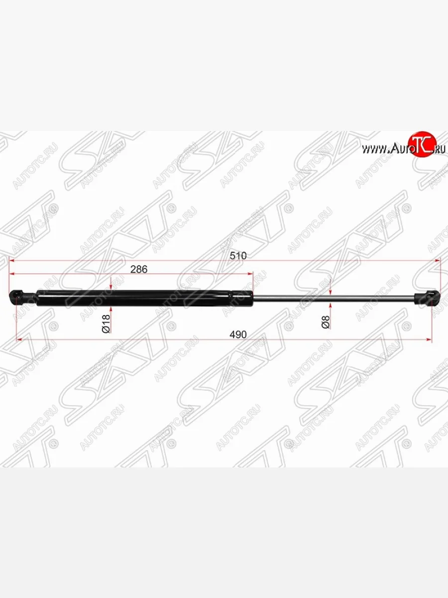 Упор капота SAT (газовый)  Hyundai Sonata (2004-2008) NF  в Воронеже Воронежской области