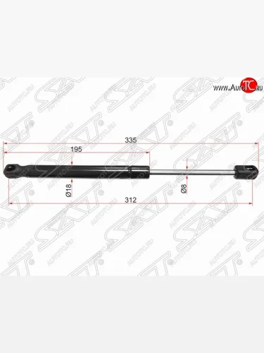 Упор капота SAT (газовый) INFINITI FX35 S51 дорестайлинг (2008-2011)