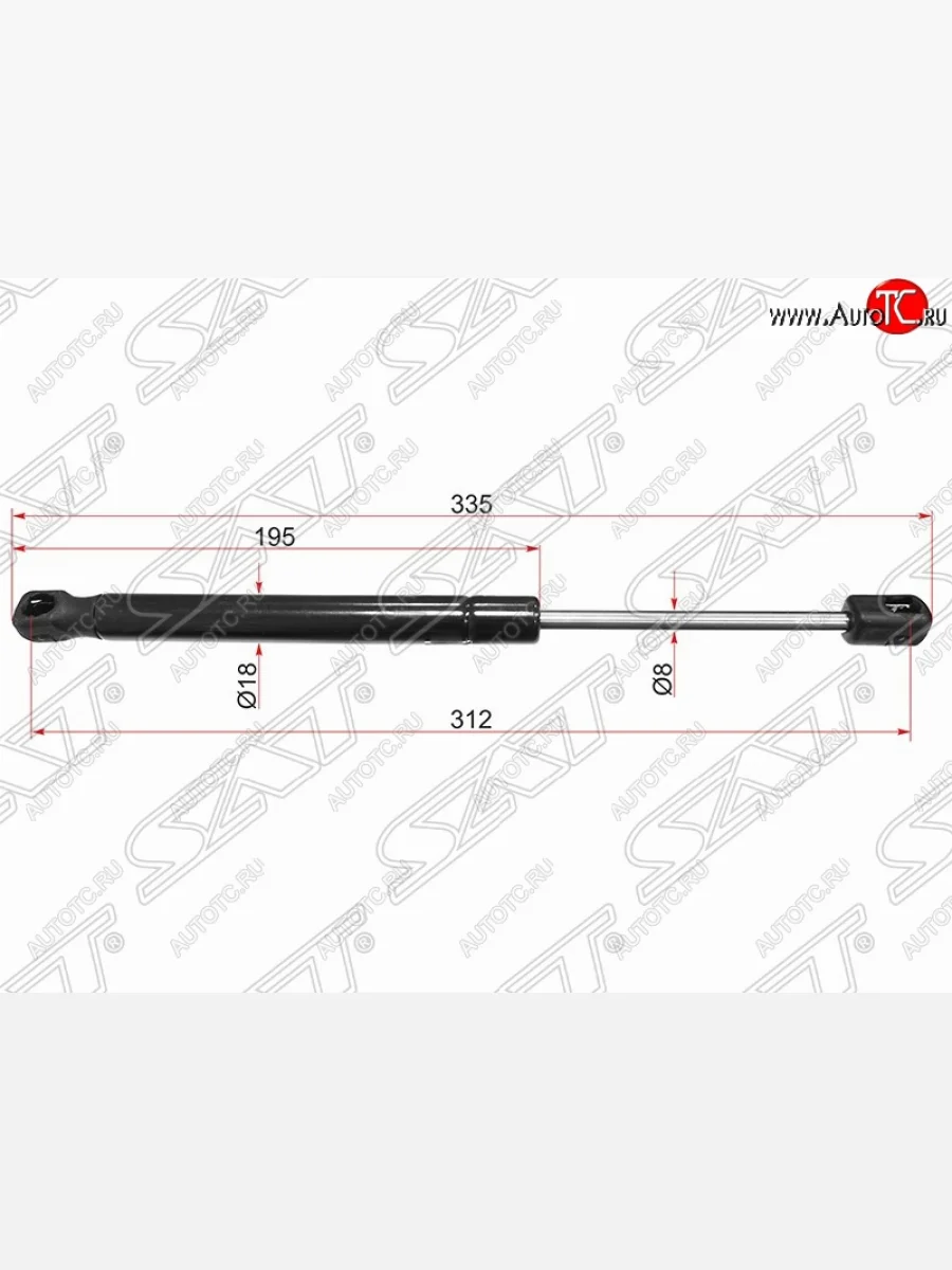 Упор капота SAT (газовый) INFINITI FX35 S51 дорестайлинг (2008-2011)  в Керчи Республика Крым