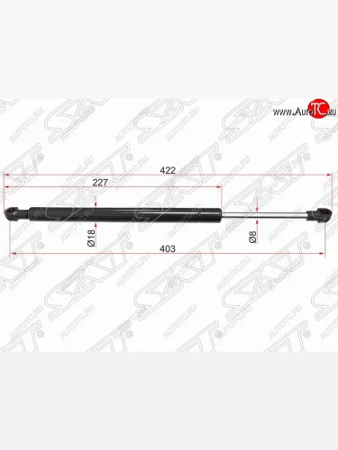 Газовый упор капота SAT Land Rover Discovery 3 L319 (2004-2009)