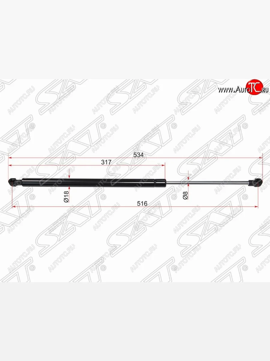 Упор капота SAT (газовый) Lexus GS300 S190 дорестайлинг (2005-2006)  в Керчи Республика Крым