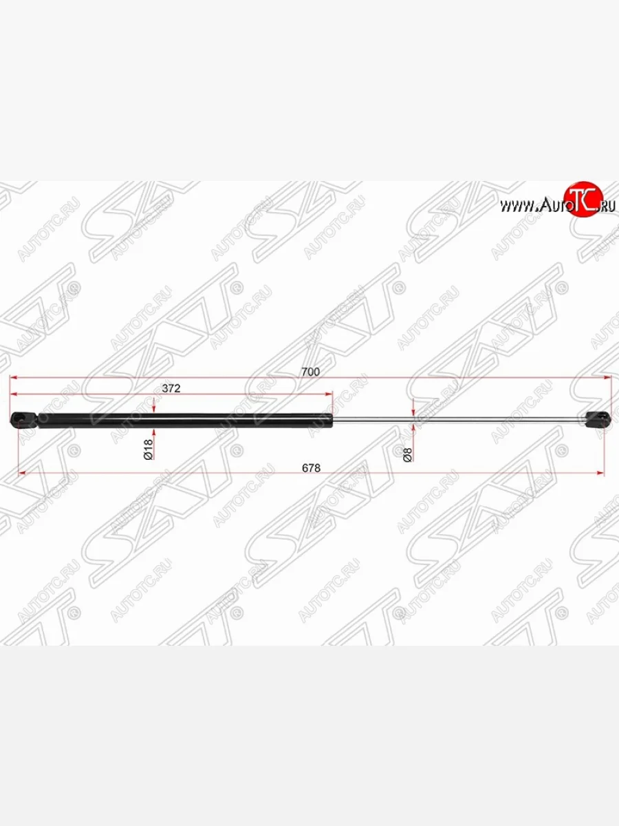 Газовый упор капота SAT  Mercedes-Benz S class (1998-2005) W220  в Воронеже Воронежской области