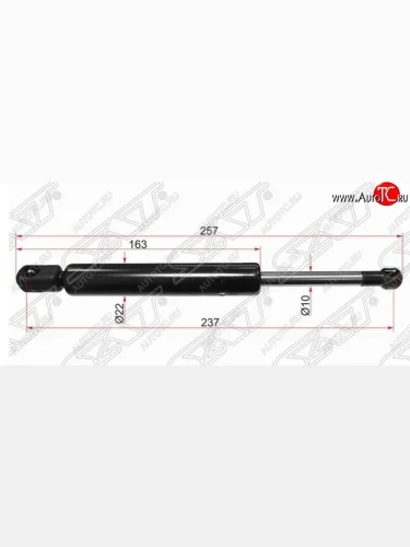 Упор капота SAT (газовый) Mercedes-Benz ML class  W163 (1997-2005) дорестайлинг, рестайлинг