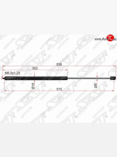 Упор капота SAT (газовый) Mercedes-Benz C-Class  W203 (2000-2008) дорестайлинг седан, рестайлинг седан
