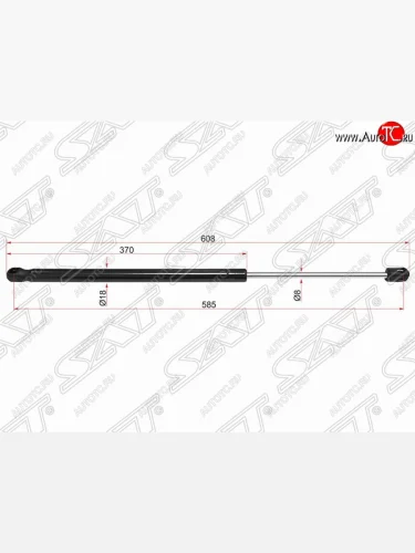 Газовый упор капота SAT Renault Duster HS дорестайлинг (2010-2015)